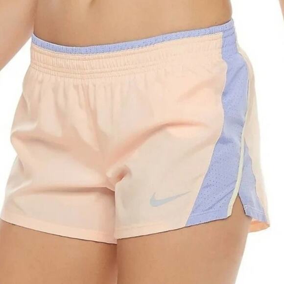 Nike Dri Fit peach and lavender running active athletic shorts size XL NEW - Picture 10 of 10